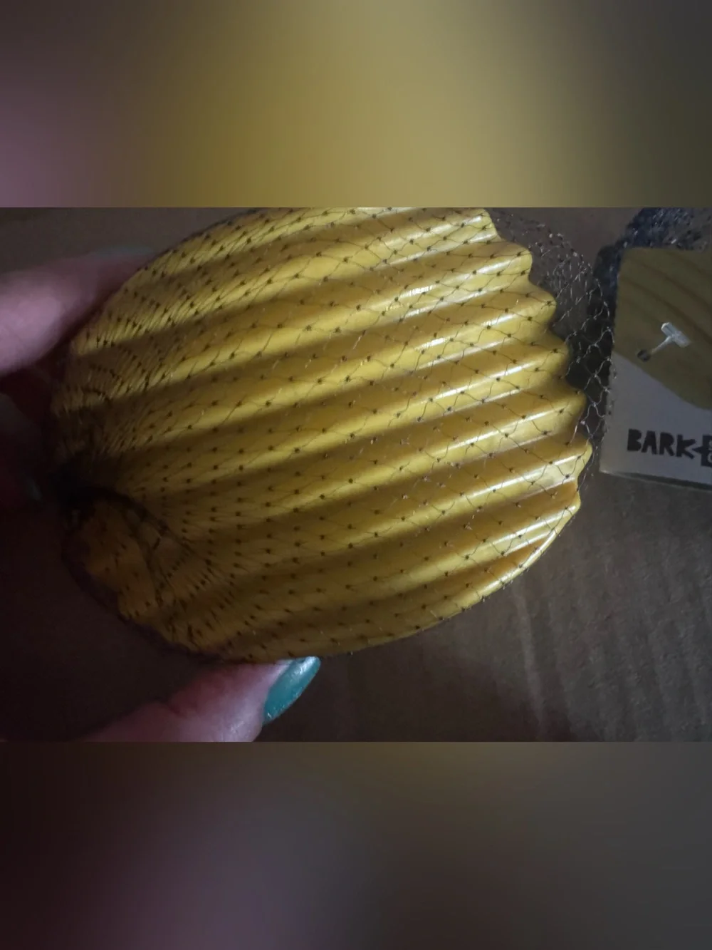 Bark Box Super Chewer ridged Potato Chip NEW M-L Dog toy